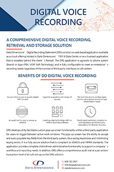 Download Digital Voice Recording Brochure