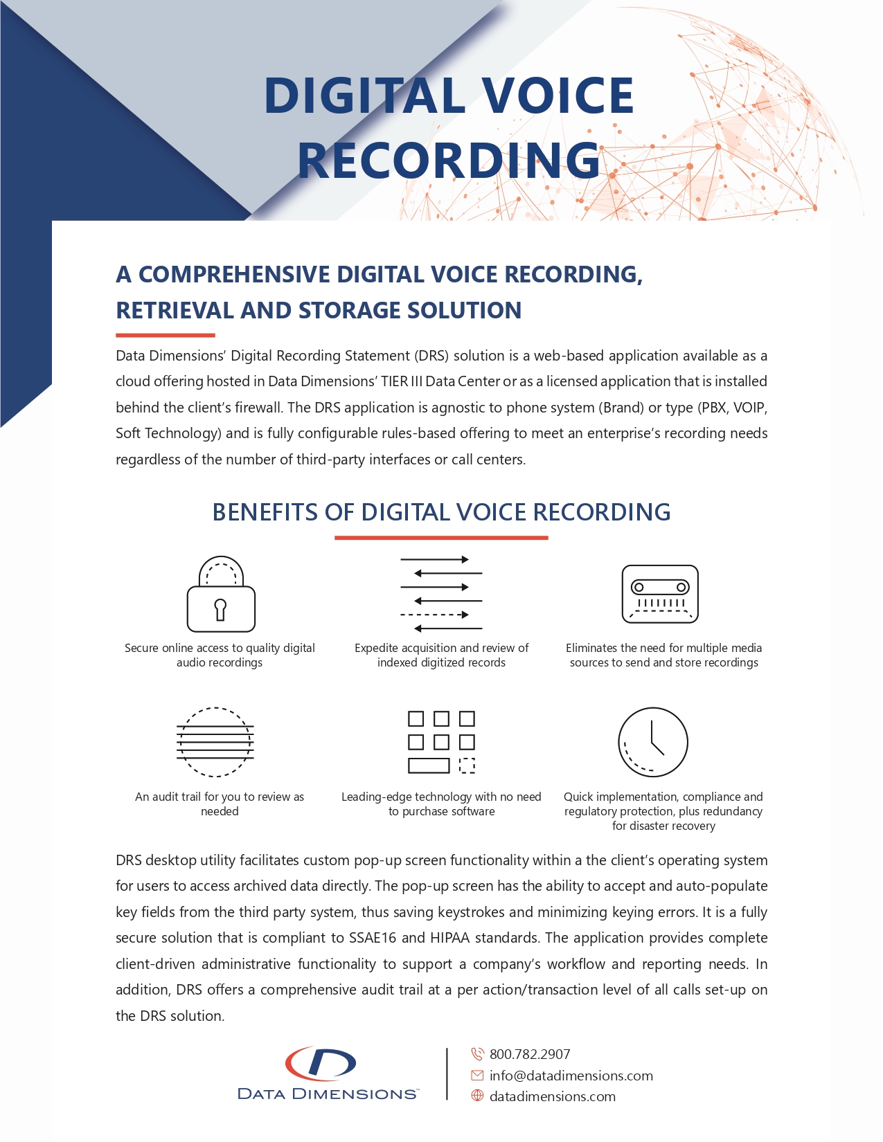 Digital Voice Recording Data Dimensions page 0001