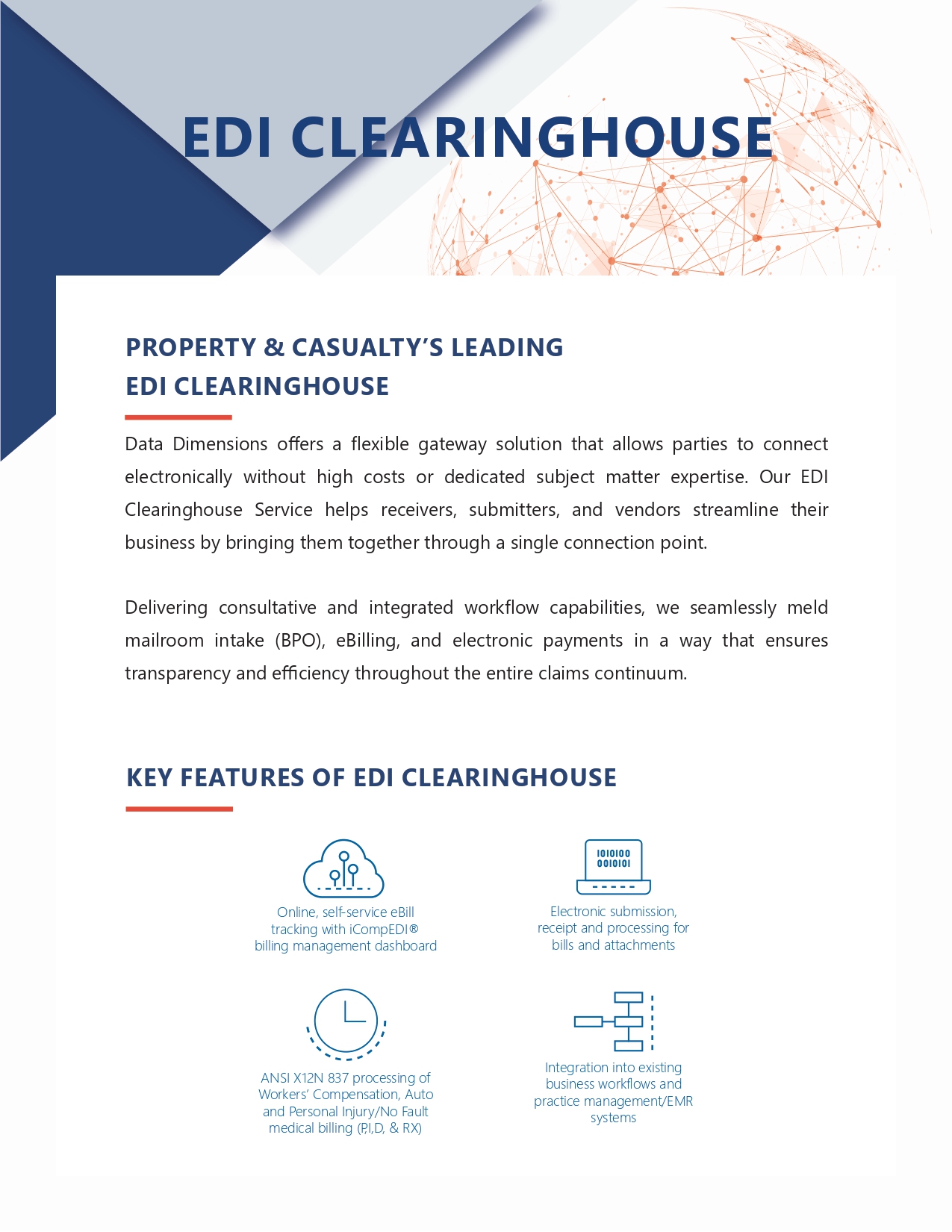 EDI Clearinghouse Data Dimensions page 0001